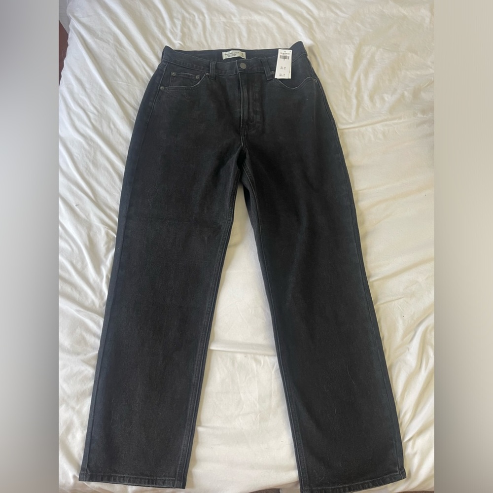 Abercrombie black jeans. Size 10.The ankle straight ultra high rise - Curve love